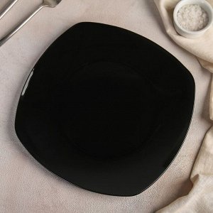 Тарелка 27,1х27,1 см, цвет черный
