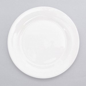 Тарелка десертная с утолщённым краем «White Label», d=17,5 см, цвет белый