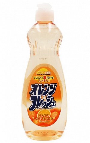 Жидкость для мытья посуды "Апельсин" Rocket Soap Orange Combination Fresh 600 мл/бут/Япония, ,