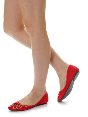 Балетки Страна производитель: Китай
Сезон: Лето
Тип носка: Закрытый
Цвет: Красный
Полнота обуви: Тип «F» или «Fx» \
Каблук/Подошва: "на низком ходу"
Стиль: Повседневный
Материал верха: Замша
Материал 