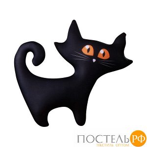 Игрушка «Котейка» (T3336C1704A001BK, 33х36, Черный, Кристалл, Микрогранулы полистирола)