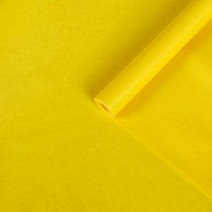 Бумага упаковочная крафт двусторонняя,жёлтый, 0,5 х 10 м, 70 гр/м2