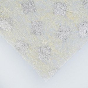 Бумага из абаки, Abaca Paper, «Печать серебряная», 0,64 х 0,94 м, 30 г/м2