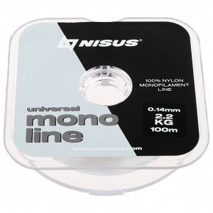 Леска NISUS MONOLINE Universal 0,14 мм/100 м