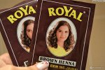 Хна цветная для стойкой окраски волос, бровей и ресниц Royal BRAUN (КАШТАНОВЫЙ)