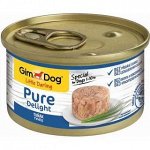 GimDog Pure Delight консервы для собак из тунца 85 г
