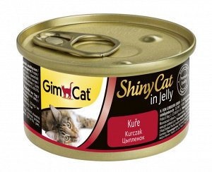GimCat ShinyCat консервы для кошек из цыпленка с ягненком 70 г