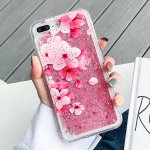 Чехол силикон с блестками на телефон Xiaomi Redmi Note