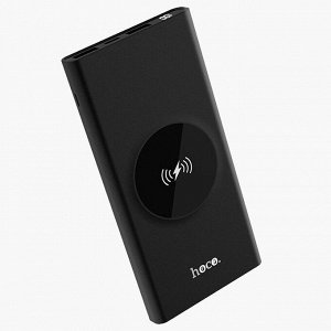 Внешний аккумулятор беспроводной Hoco J37 Wireless10000 mAh (USB*2) (black)