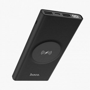 Внешний аккумулятор беспроводной Hoco J37 Wireless10000 mAh (USB*2) (black)