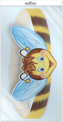 *МА-10704 Маска-ободок. Пчелка (в индивидуальной упаковке с европодвесом и клеевым клапаном)