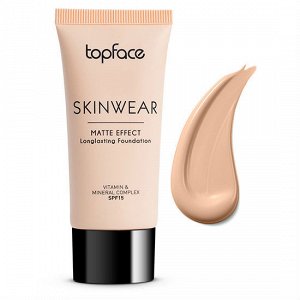 Topface Тон основа матир РТ 468"Skin Wear Matte Longlasting Foundation" (30 ml) тон 01
