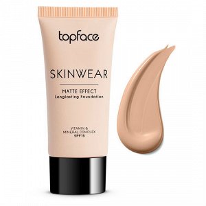 Topface Тон основа матир РТ 468"Skin Wear Matte Longlasting Foundation" (30 ml) тон 02