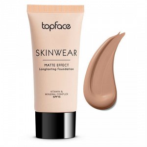 Topface Тон основа матир РТ468"Skin Wear Matte Longlasting Foundation" (30 ml) тон 06, натур загар