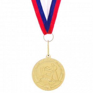 Медаль тематическая «Карате», золото, d=4 см