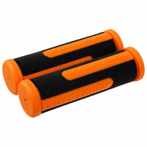 Грипсы Novatrack, 110 мм, цвет чёрный/оранжевый