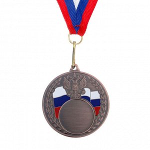 Медаль под нанесение, бронза, d=5 см
