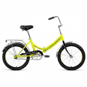 Велосипед 20" Forward Arsenal 1.0, 2020, цвет светло-зеленый/серый, размер 14"