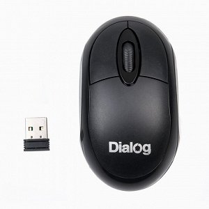 Мышь оптическая беспроводная Dialog Comfort MROC-10U RF (black) (black)