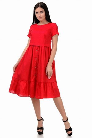 Платье «Анфиса», р-ры S-ХL, арт.405 красный