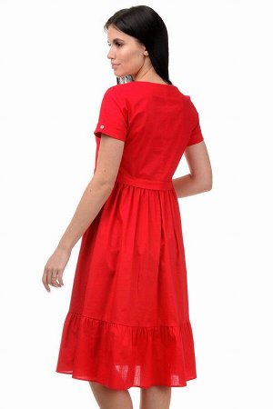 Платье «Анфиса», р-ры S-ХL, арт.405 красный