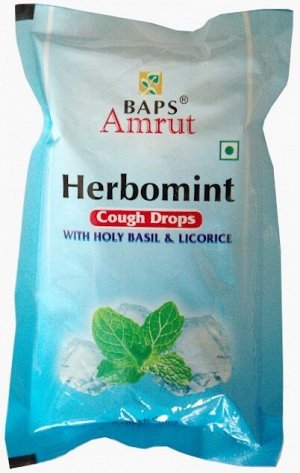 Леденцы от кашля Гербоминт БАПС Амрут Herbomint Cough Drops BAPS Amrut 20 шт.в уп