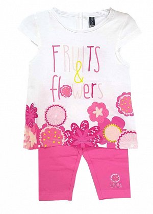 Костюм Костюм для девочки состоит из футболки и леггинс. Футболка с коротким рукавом. Застежка на спинке на три пуговицы. 95% хлопок, 5 % эластан.
LOSAN Испания. Ликвидация