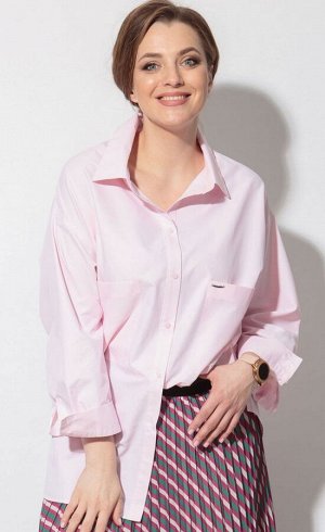 Рубашка Рубашка SOVA 11100 розовый 
Состав ткани: ПЭ-15%; Хлопок-85%; 
Рост: 164 см.

Женская рубашка на каждый день! Рубашка-оверсайз &ndash; настоящий &laquo;маст-хэв&raquo;, который сделает образ 
