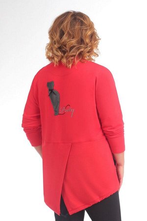 Куртка Куртка Pretty 1098 красный 
Состав ткани: Спандекс-3%; Хлопок-49%; Нейлон-48%; 
Рост: 164 см.

Куртка свободного силуэта, спущенная линия плеча, воротник-стойка, застежка на молнию, функционал