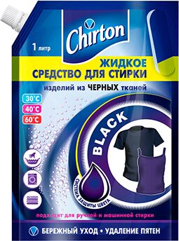 Чиртон Жидкое средство для стирки Черных тканей /1000 Дой-пак