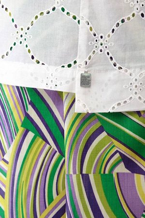 Блуза, брюки Romanovich Style Артикул: 2-1979 белый/зеленый