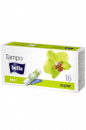 Bella, Тампоны без аппликатора bella tampo super 16 шт. Bella