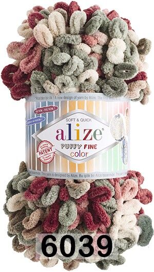 Пряжа Alize Puffy Fine Color