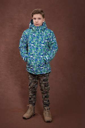 Куртка мальчика удлиненная мембрана флис+синтепон