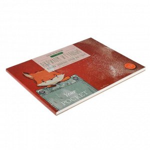 Альбом для рисования акрилом и гуашью А4, 20 листов на клею, обложка мелованный картон, ВД-лак, блок 200 г/м2, МИКС