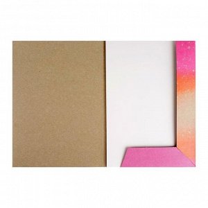 Бумага для рисования фломастерами А4, 20 листов в папке, блок 160 г/м2, МИКС
