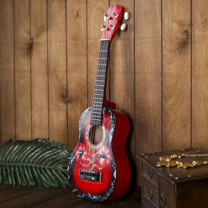 Гитара-укулеле "Цветы" 55х20х6 см