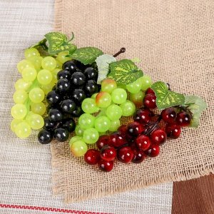 Виноград 22 ягоды 12 см глянец микс