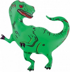 15373 Шар-фигура, фольга, "Динозавр Тираннозавр" (Falali), 37"/94 см