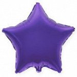 303500L Шар-звезда   4&quot;/10 см, фольга, фиолетовый (FM)