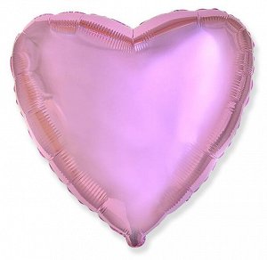 201500RSL Шар-сердце 18"/46 см, фольга, розовый (FM)