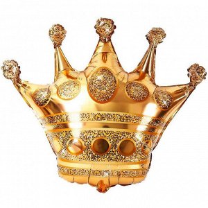 15450, 180506, А0354 Шар-фигура, фольга, "Корона золото" (Falali), 34"/86 см