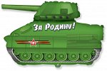 911511 Шар-фигура, фольга, &quot;Танк патриот&quot; (BRAVO), 32&quot;/81 см