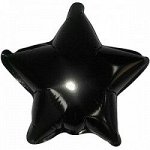 823009 Шар-звезда   9&quot;/23 см, фольга, черный (CTI)