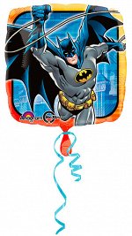 2901702 Шар-квадрат, фольга, 18&quot;/46 см, &quot;Бэтмен / Batman Comics S60&quot; (AN)