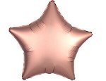1204-0651, 368261 Шар-звезда 19&quot;/48 см, фольга,  сатин золото розовое/Rose Copper (AN)