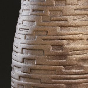 Ваза напольная "Вавилон", коричневая, 68 см, керамика