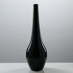 Набор ваз &quot;Мирта&quot;, цвет черный, 48.5/38.5/ 21.5 см , керамика