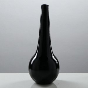 Набор ваз &quot;Мирта&quot;, цвет черный, 48.5/38.5/ 21.5 см , керамика
