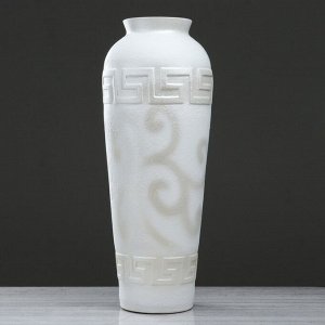 Ваза напольная "Арго", лепка, белая, 62 см, микс, керамика
